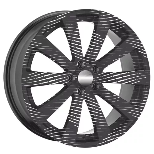 4 db-os kültéri nyomtatott fólia készlet EcoSolventtel, öntapadós, autófelnik díszítésére, átmérő 60 cm, FJT-23 modell