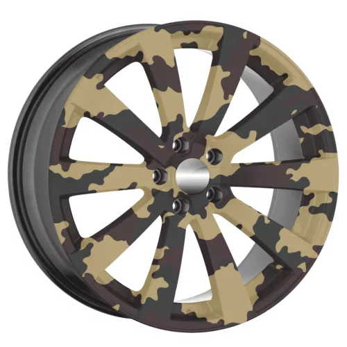 4 db-os kültéri nyomtatott fólia készlet EcoSolventtel, öntapadós, autófelnik díszítésére, átmérő 60 cm, FJT-27 modell