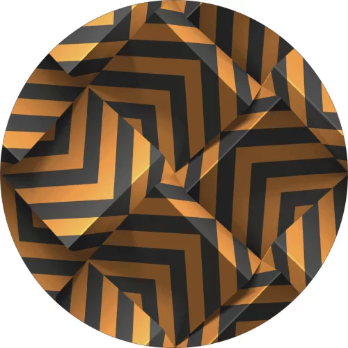 4 db-os kültéri nyomtatott fólia készlet EcoSolventtel, öntapadós, autófelnik díszítésére, átmérő 60 cm, FJT-30 modell