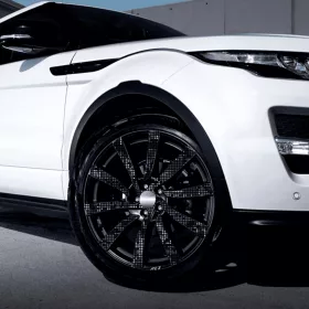   4 db-os kültéri nyomtatott fólia készlet EcoSolventtel, öntapadós, autófelnik díszítésére, átmérő 60 cm, FJT-31 modell