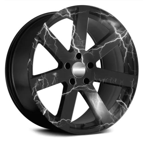 4 db-os kültéri nyomtatott fólia készlet EcoSolventtel, öntapadós, autófelnik díszítésére, átmérő 60 cm, FJT-34 modell