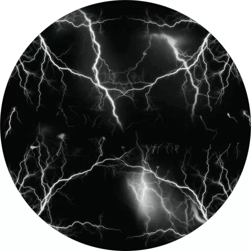 4 db-os kültéri nyomtatott fólia készlet EcoSolventtel, öntapadós, autófelnik díszítésére, átmérő 60 cm, FJT-34 modell