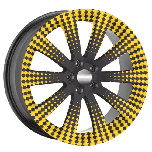 4 db-os kültéri nyomtatott fólia készlet EcoSolventtel, öntapadós, autófelnik díszítésére, átmérő 60 cm, FJT-40 modell