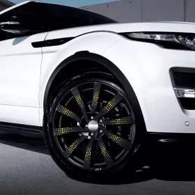   4 db-os kültéri nyomtatott fólia készlet EcoSolventtel, öntapadós, autófelnik díszítésére, átmérő 60 cm, FJT-41 modell