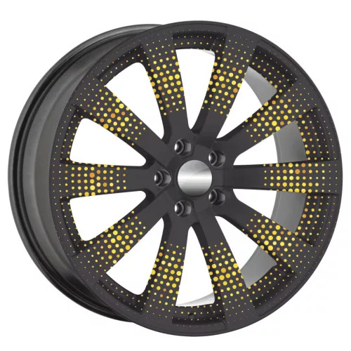 4 db-os kültéri nyomtatott fólia készlet EcoSolventtel, öntapadós, autófelnik díszítésére, átmérő 60 cm, FJT-41 modell