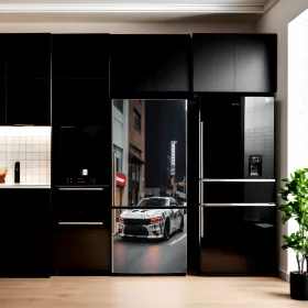   Folie imprimata color pentru decor Frigider, dimensiune 200 x 90cm, model: AVX-FR04