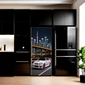   Folie imprimata color pentru decor Frigider, dimensiune 200 x 90cm, model: AVX-FR06