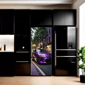   Folie imprimata color pentru decor Frigider, dimensiune 200 x 90cm, model: AVX-FR07