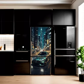   Folie imprimata color pentru decor Frigider, dimensiune 200 x 90cm, model: AVX-FR09