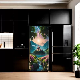   Folie imprimata color pentru decor Frigider, dimensiune 200 x 90cm, model: AVX-FR15