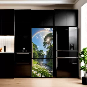   Folie imprimata color pentru decor Frigider, dimensiune 200 x 90cm, model: AVX-FR20