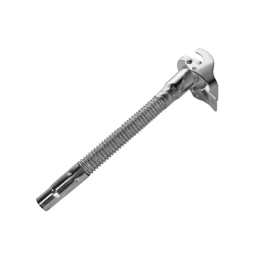 Kivehető fém tölcsér 5, 10 és 20 literes kannákhoz, acélból, flexibilis csatlakozóval