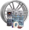 Komplettes Felgenreparatur- und Lackierset in Silbermetallic, V4