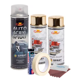   Komplettes Felgenreparatur- und Lackierset in Metallic-Gold, V2