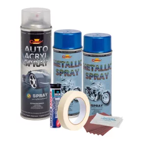   Komplettes Felgenreparatur- und Lackierset in Metallic-Blau, V2