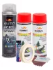 Komplettes Felgenreparatur- und Lackierset, fluoreszierendes Rot, V2