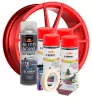Komplettes Felgenreparatur- und Lackierset, fluoreszierendes Rot, V4