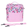 Geanta termoizolanta pentru picnic sau plaja, capacitate 11l, culoare Roz cu flori