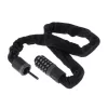 Antifurt bicicleta, Dispozitiv de blocare biciclete, Cifru cu 5 digits, lungime 90cm, culoare Neagra