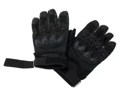 Manusi Tactice cu elemente de protectie, marime XL, cu destinatie Moto, ATV, SSV, QUAD, culoare Neagra