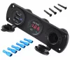 Vodotesná pomocná zásuvka pre terénne vozidlá, štvorkolky, SSV, napätie 12 V, 2 x USB a voltmeter
