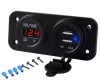 Vodotesný prídavný elektrický panel pre terénne vozidlá, štvorkolky, SSV, napätie 12-24V, 2 x USB a voltmeter