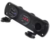 Vízálló kiegészítő aljzat terepjárókhoz, ATV-hez, SSV-hez, 12 V feszültség, 2 x USB és voltmérő