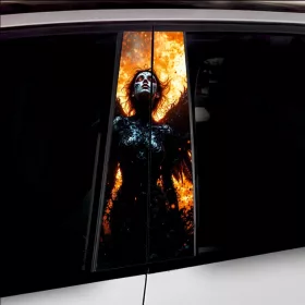   2 darabos ajtóoszlopokra való dekormatrica szett, nagy felbontású öntapadós nyomtatás, méretek 2 db x 50 x 22 cm, kód: AVX-SSU-02