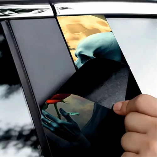 2 darabos ajtóoszlopokra való dekormatrica szett, nagy felbontású öntapadós nyomtatás, méretek 2 db x 50 x 22 cm, kód: AVX-SSU-08