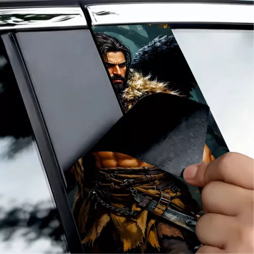 2 darabos ajtóoszlopokra való dekormatrica szett, nagy felbontású öntapadós nyomtatás, méretek 2 db x 50 x 22 cm, kód: AVX-SSU-10