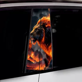   2 darabos ajtóoszlopokra való dekormatrica szett, nagy felbontású öntapadós nyomtatás, méretek 2 db x 50 x 22 cm, kód: AVX-SSU-11