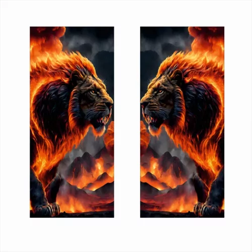 2 darabos ajtóoszlopokra való dekormatrica szett, nagy felbontású öntapadós nyomtatás, méretek 2 db x 50 x 22 cm, kód: AVX-SSU-11