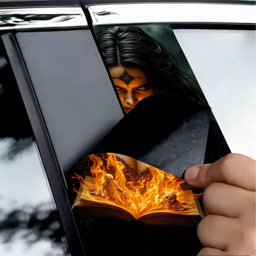 2 darabos ajtóoszlopokra való dekormatrica szett, nagy felbontású öntapadós nyomtatás, méretek 2 db x 50 x 22 cm, kód: AVX-SSU-12