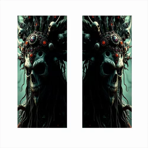 2 darabos ajtóoszlopokra való dekormatrica szett, nagy felbontású öntapadós nyomtatás, méretek 2 db x 50 x 22 cm, kód: AVX-SSU-13