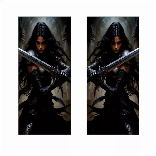 2 darabos ajtóoszlopokra való dekormatrica szett, nagy felbontású öntapadós nyomtatás, méretek 2 db x 50 x 22 cm, kód: AVX-SSU-15