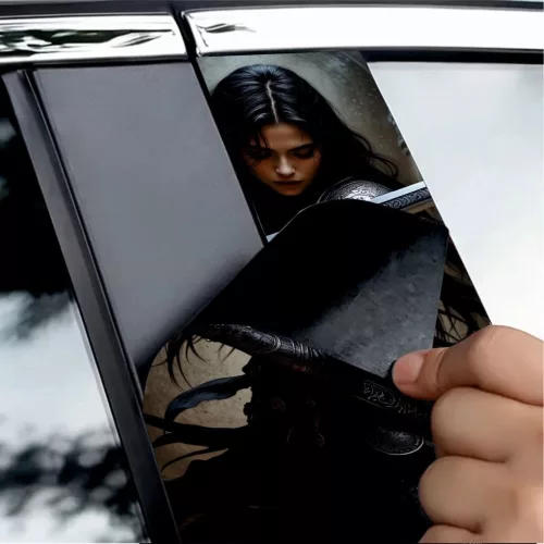 2 darabos ajtóoszlopokra való dekormatrica szett, nagy felbontású öntapadós nyomtatás, méretek 2 db x 50 x 22 cm, kód: AVX-SSU-15