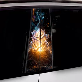   2 darabos ajtóoszlopokra való dekormatrica szett, nagy felbontású öntapadós nyomtatás, méretek 2 db x 50 x 22 cm, kód: AVX-SSU-17