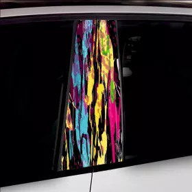   2 darabos ajtóoszlopokra való dekormatrica szett, nagy felbontású öntapadós nyomtatás, méretek 2 db x 50 x 22 cm, kód: AVX-SSU-19