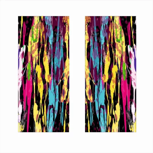 2 darabos ajtóoszlopokra való dekormatrica szett, nagy felbontású öntapadós nyomtatás, méretek 2 db x 50 x 22 cm, kód: AVX-SSU-19