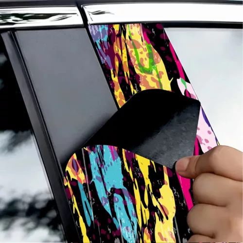 2 darabos ajtóoszlopokra való dekormatrica szett, nagy felbontású öntapadós nyomtatás, méretek 2 db x 50 x 22 cm, kód: AVX-SSU-19