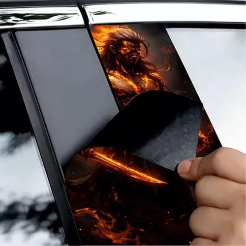 2 darabos ajtóoszlopokra való dekormatrica szett, nagy felbontású öntapadós nyomtatás, méretek 2 db x 50 x 22 cm, kód: AVX-SSU-20