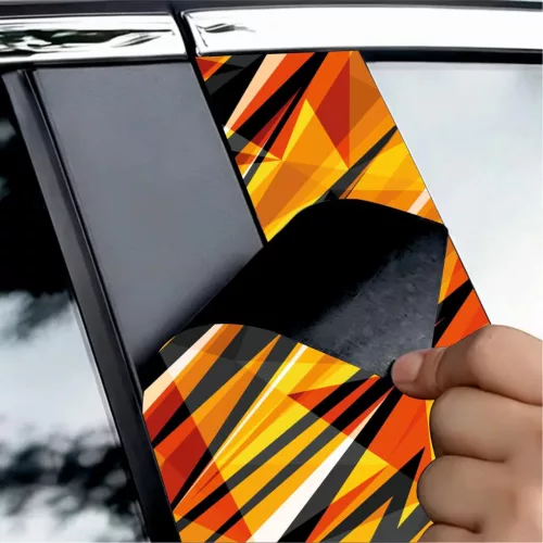 2 darabos ajtóoszlopokra való dekormatrica szett, nagy felbontású öntapadós nyomtatás, méretek 2 db x 50 x 22 cm, kód: AVX-SSU-23