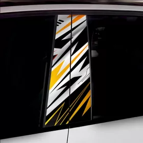   2 darabos ajtóoszlopokra való dekormatrica szett, nagy felbontású öntapadós nyomtatás, méretek 2 db x 50 x 22 cm, kód: AVX-SSU-24