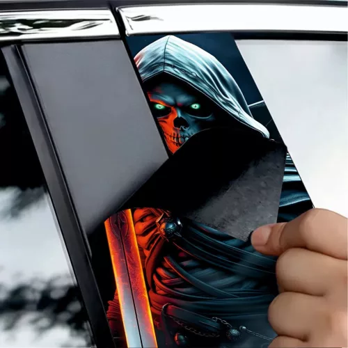 2 darabos ajtóoszlopokra való dekormatrica szett, nagy felbontású öntapadós nyomtatás, méretek 2 db x 50 x 22 cm, kód: AVX-SSU-25