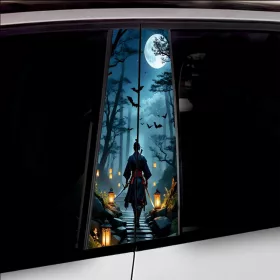   2 darabos ajtóoszlopokra való dekormatrica szett, nagy felbontású öntapadós nyomtatás, méretek 2 db x 50 x 22 cm, kód: AVX-SSU-26