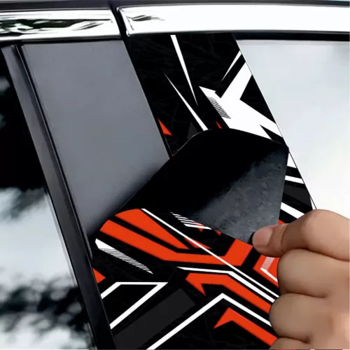 2 darabos ajtóoszlopokra való dekormatrica szett, nagy felbontású öntapadós nyomtatás, méretek 2 db x 50 x 22 cm, kód: AVX-SSU-28