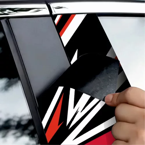 2 darabos ajtóoszlopokra való dekormatrica szett, nagy felbontású öntapadós nyomtatás, méretek 2 db x 50 x 22 cm, kód: AVX-SSU-29