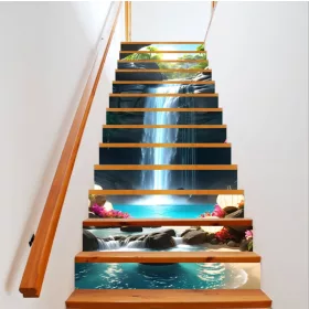   Dekoratív matrica belső lépcsőkre, nagy felbontású öntapadós nyomtatás, méretek 200 x 124 cm, kód: AVX-STAIRS-12