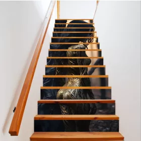   Dekoratív matrica belső lépcsőkre, nagy felbontású öntapadós nyomtatás, méretek 200 x 124 cm, kód: AVX-STAIRS-20