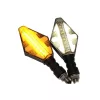 Set 2 lampi Semnalizare Moto, model CROSS, cu 2 functii, pozitie si semnalizare, tensiune 12V